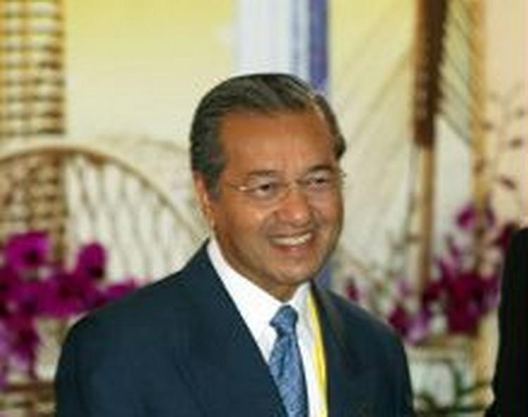 Malaysia premierminister Mahathir efter sin åbningstale. - Foto: AP 