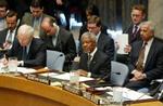 Kofi Annan lykønskede Sikkerhedsrådet med vedtagelsen af resolutionen. - Foto: AP 