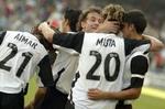 Valencia-angriberen Mista scorede to gange, da topholdet gjorde kål på Espanyol. - Foto: AP 