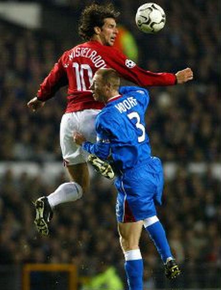 Nistelrooy scorede to mål for Manchester United. - Foto: AP 
