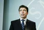 Anders Fogh Rasmussen slipper for at skulle svare på spørgsmål om beviserne for Saddam Husseins masseødelæggelsesvåben. - Foto: Thomas Borberg 