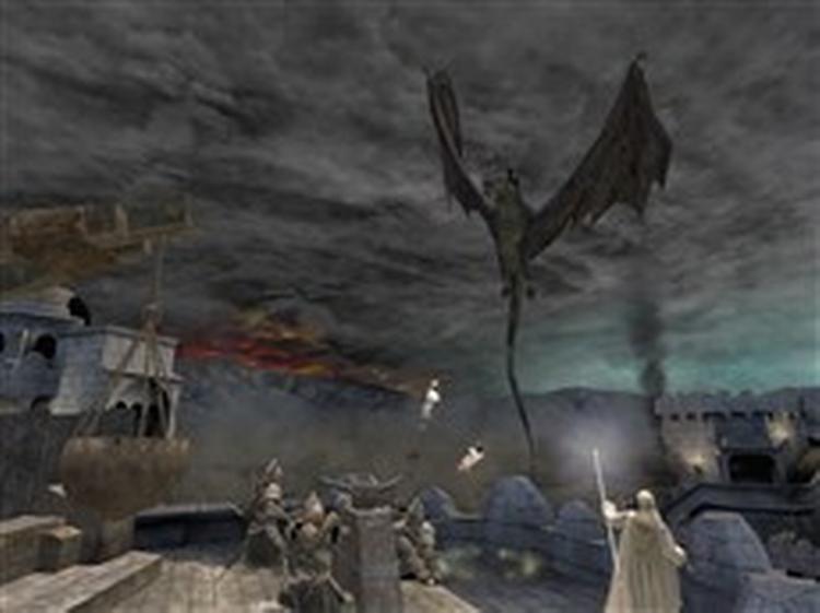 Med lækre animationer af bl.a. den frygtindgydende ringridder Nazgul på en bevinget Fell Beast fører pc-versionen an på den grafiske front, men halter ellers efter konsolversionerne i styring 