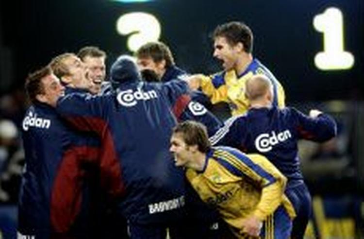 Brøndby jubel. - Foto: Pelle Rink 