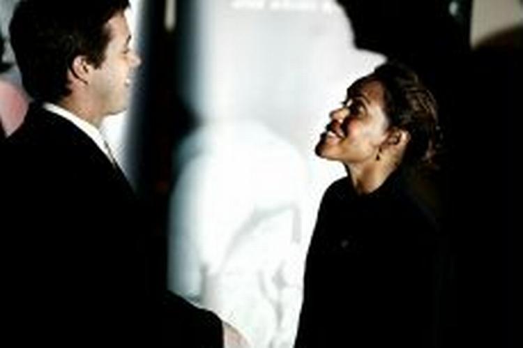 Kronprinsen og Cathy Freeman. - Foto: Jacob Erbahn 