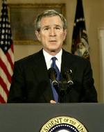 »Tilfangetagelsen af denne mand er afgørende for et frit Irak«, sagde Bush søndag. - Foto: AP 