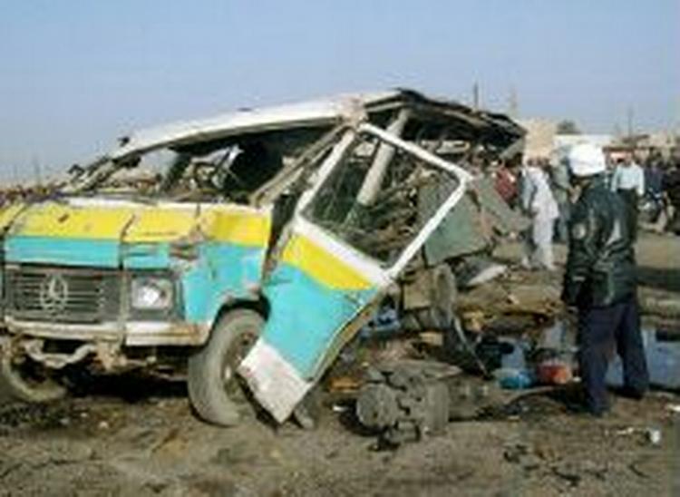Det var ikke en bombe, der var årsag til eksplosionen i Bagdad. - Foto: AP 