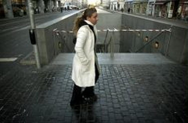 Metroen, her ved Nørreport, står stille. - Foto: Jens Dresling 