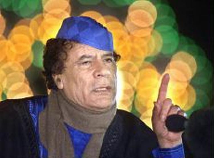 Libyens leder oberst Muammar Gaddafi har ifølge britiske og amerikanske forhandlere erkendt, at Libyen var tæt på at kunne udvikle a-våben. - Foto: AP 
