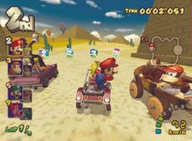 'Mario Kart: Double Dash!!' er et tilfældighedernes spil, hvor evner bytyder mindre end svindeheld. 