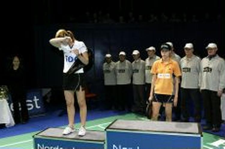 Camilla Martin nåede finalen, men ikke det øverste trin på sejrsskamlen i Copenhagen Masters. - Foto: Jacob Ehrbahn 