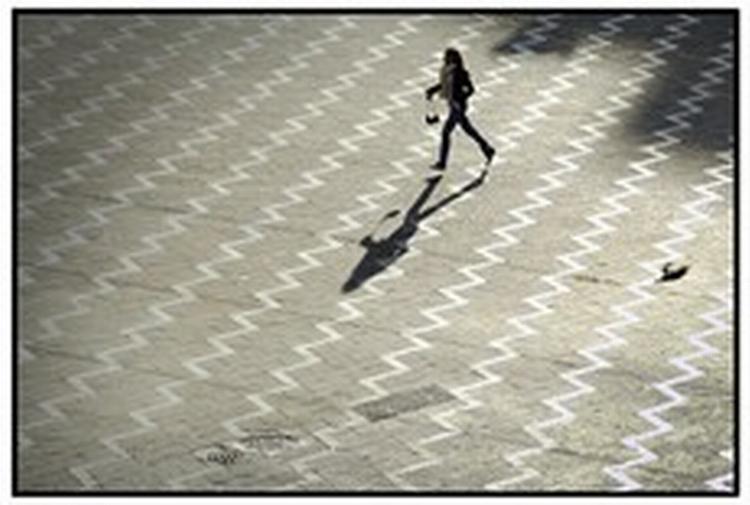 Sol over Rådhuspladsen. - Foto: Morten Langkilde 