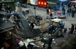 Boderne fra Pusher Street er blevet brændt. - Foto: Finn Frandsen 