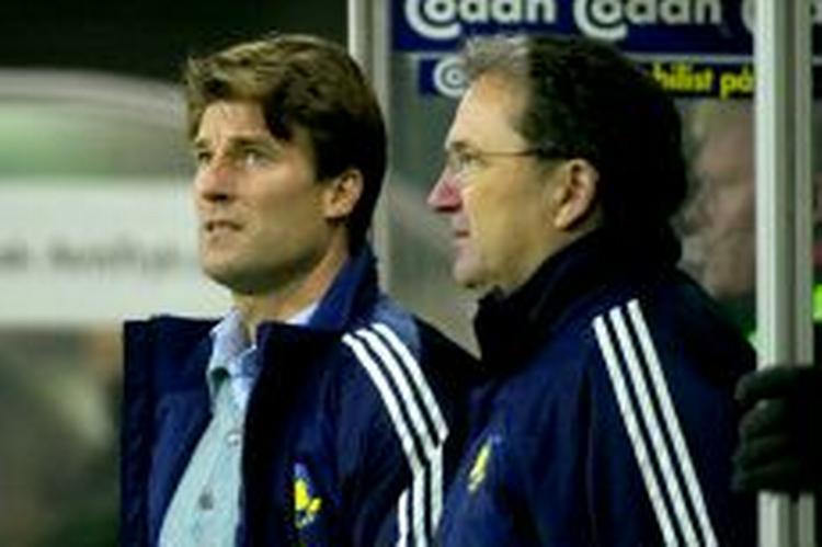 Michael Laudrup, der her står sammen med Per Bjerregaard. - Foto: Thomas Wilmann 