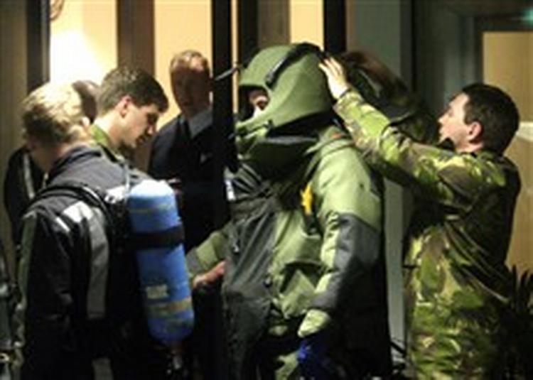 De syv selvantændelige pakker var alle sendt fra Bologna. - Foto: AP 