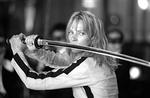 Uma Thurman spiller hovedrollen i Kill Bill. - Foto fra filmen 