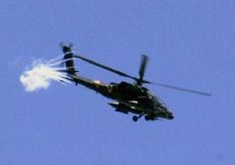 En Apachehelikopter. - Arkivfoto: AP 