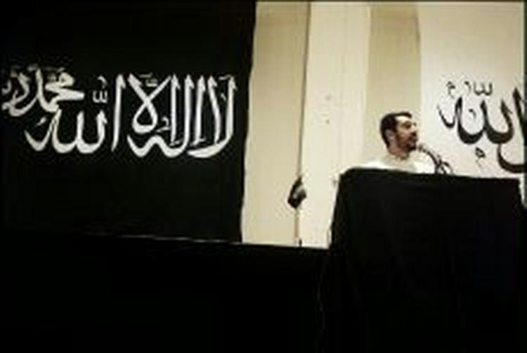 Fra et Hizb-ut-Tahrir-møde i Nørrebro-hallen. - Arkivfoto: Kim Nielsen 
