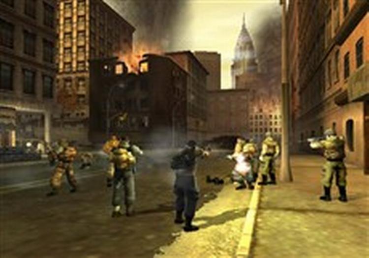 Det er ikke Rundetårn, der er i baggrunden, når man spiller IO Interactives seneste spil  Freedom Fighters , men derimod Chryslerbygningen i New York. - PR-Foto 