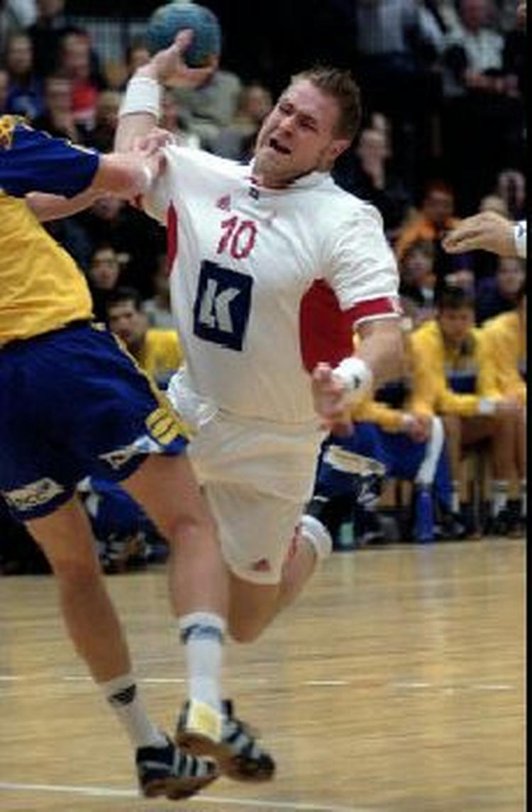 Joachim Boldsen viste med fem hurtige scoringer i første halvleg, at der ikke er noget galt med formen.   Foto: Pelle Rink 