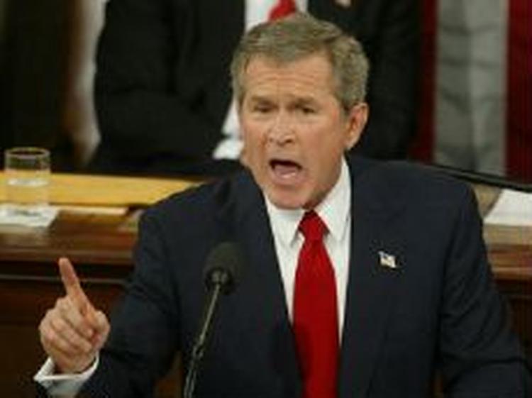 »Det er vores vigtigste opgave aktivt at forsvare det amerikanske folk«, sagde Bush. - Foto: AP 