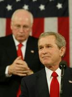 »Fordi I tog skridt i retning af at stimulere vores økonomi med skattenedsættelser, er denne økonomi stærk og bliver stadig stærkere«, sagde Bush. - Foto: AP 
