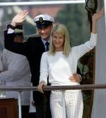 Norges kronprinsesse har født barn nummer to, men den nyfødte pige bliver nr. et i arvefølgen. - Foto: AP 