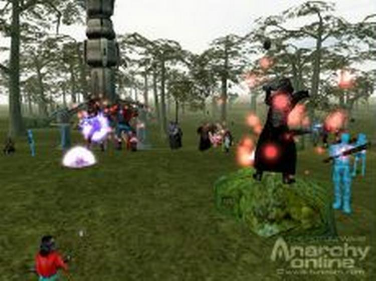 Desværre er missionerne i 'Anarchy Online' stadig et laserskud for ensformige og udviklingen af ens figur kræver høj tålmodighedstærskel. 