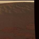 De første farvebilleder fra Opportunity nåede Jorden først på eftermiddagen. - Foto: AP 