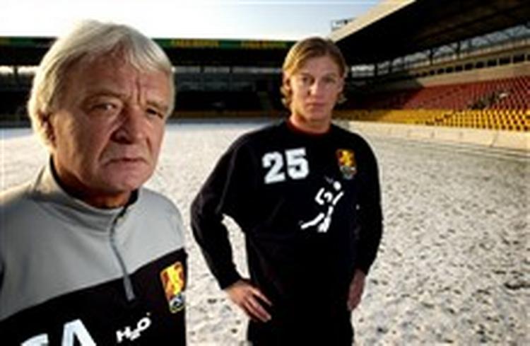 Far og søn til træning. - Foto: Jens Dresling 