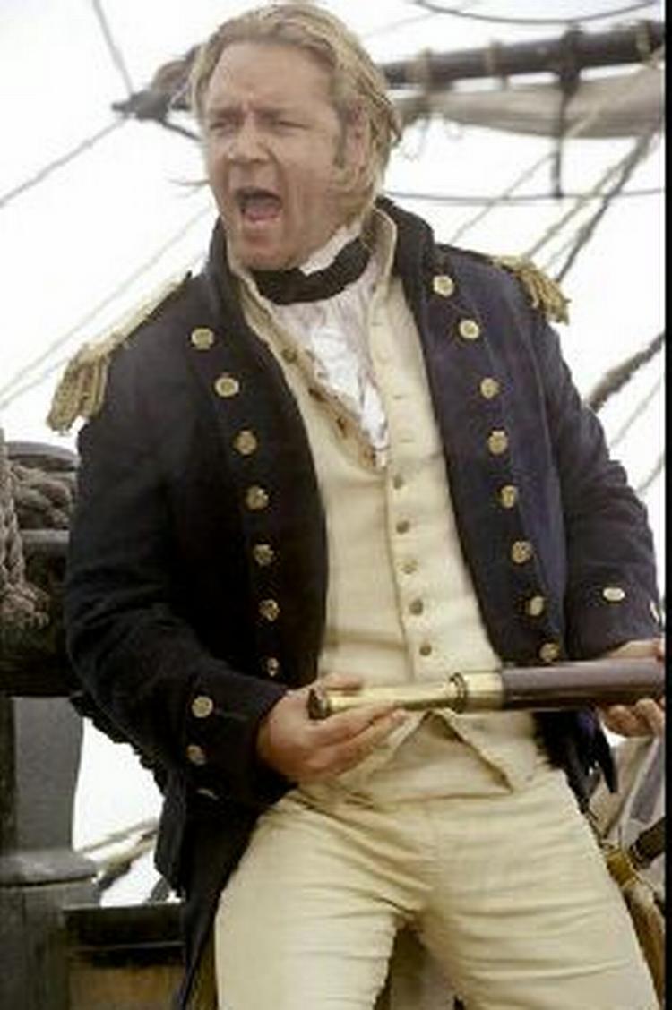 Filmen 'Master and Commander' med Russel Crowe er blevet sporet til et medlem af det amerikanske filmakademi. - Foto: AP 