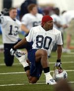 Reciever Troy Brown fra New England Patriots kan blive manden, der ødelægger eventyret for undertippede Carolina Panthers. - Foto: AP 