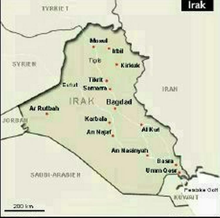 Angrebet fandt sted i Irbil i det kurdisk kontrollerede område af Irak. 