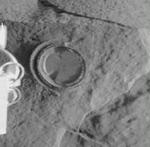 Verdenshistoriens første borehul på Mars. - Foto: AP 