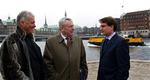 IOC-medlem og DIF-formand Kai Holm, IOC-medlem og WADA-præsident Dick Pound og kulturminister Brian Mikkelsen (K) mødtes i København for et år siden i forbindelse med vedtagelsen af den internationale antidopingkodeks.   Foto: Ni 