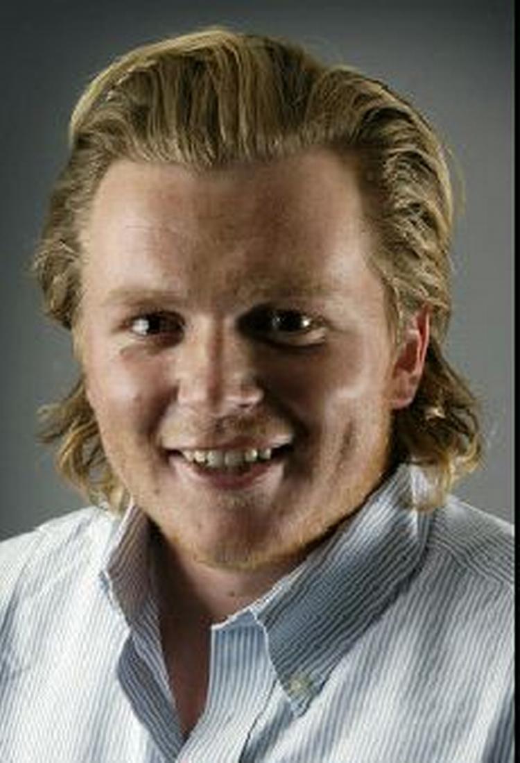 Jonas Høgh-Christensen blev kåret til Årets Fund 2003 2. januar. - Foto: Jens Dresling 