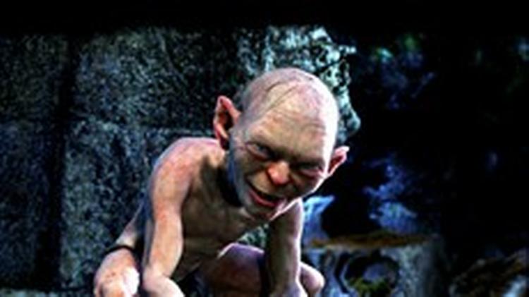 Den lille grimme Gollum fra filmtrilogien  Ringenes herre  ser helt livagtig ud   og det skyldes ikke mindst danske Henrik Wann Jensens model over lysets reflekser.   Foto: New Line Cinema 