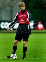 Krøldrup under træning i Udinese. - Foto: Lars Poulsen 