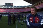 Mattias Jonson på Camp Nou. - Foto: Jens Dresling 