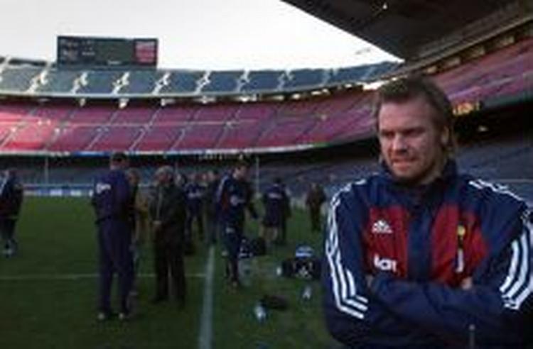 Mattias Jonson på Camp Nou. - Foto: Jens Dresling 