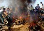 Israelske kamphelikoptere angreb i dag en bil med tre Hamasmedlemmer. - Foto: AP 