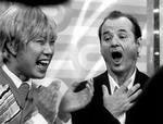 Den eksalterede japanske tv-vært, som optræder i  Lost in Translaton , findes i virkeligheden. Her ses han sammen med Bill Murray i filmen, der er under anklage for at stille japanerne i dårligt lys. - Foto: Yoshio Sato 