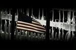 I to af de fire reklamer ser man bl.a. brandfolk, der bærer et lig svøbt i det amerikanske flag væk fra Ground Zero. - Foto: AP 