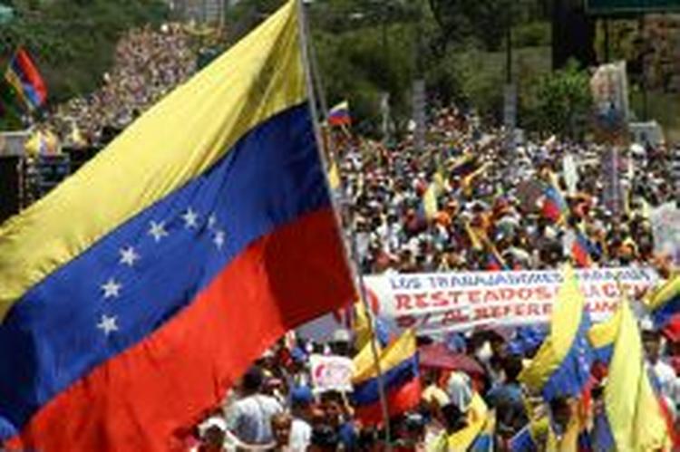 Demonstration i Caracas. - Foto: AP 