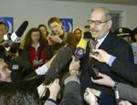 ElBaradeis udtalelser kom lige før et møde i FN's atomagentur. - Foto: AP 