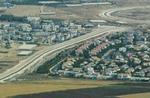Luftfoto af den omstridte sikkerhedsbarriere på Vestbredden, som palæstinenserne har brugt dansk bistand til at bekæmpe i retten. - Foto: AP 