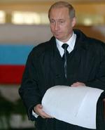 Putins eneste bekymring er, at valgdeltagelsen bliver under 50 procent.- Foto: AP 