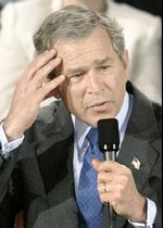 Al Qaeda ønsker os ud af Irak, fordi al Qaeda ønsker at bruge Irak som et eksempel på nederlag for frihed og demokrati«, siger Bush. - Foto: AP 