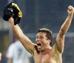 Willi Landgraf jubler over sejren. - Foto: AP 