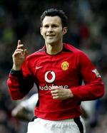 Giggs jubler efter målet til 1-0 mod Tottenham. - Foto: AP 