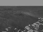 Opportunity har set dette billedudsnit af krateret hjem. - Foto: AP 